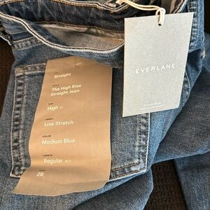Everlane - High Rise Straight Jeans